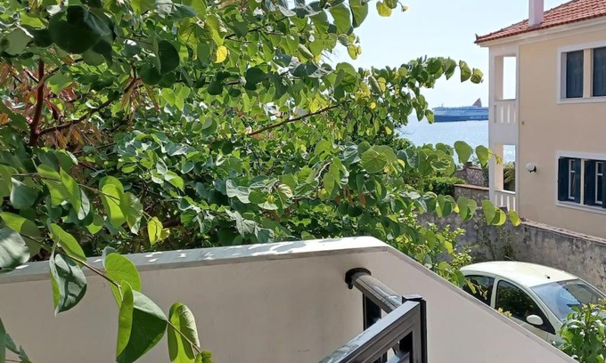 Mytilene Apartment | Garden Seaview Luxury Apartment with private parking