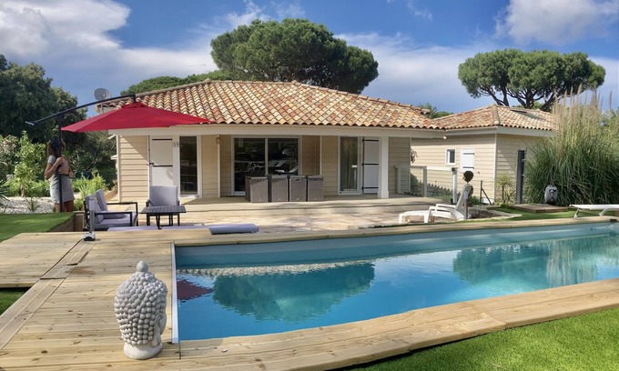 Gassin Ski Chalet | Gassin Parc oasis air-conditioned chalet for 6 + private pool