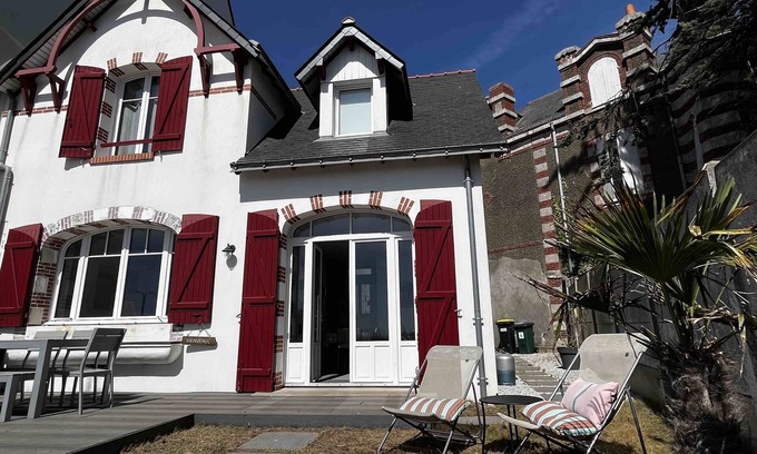 Pornichet House | Genuine Pornichétine for 6/8 people facing the ocean, 100m from the market