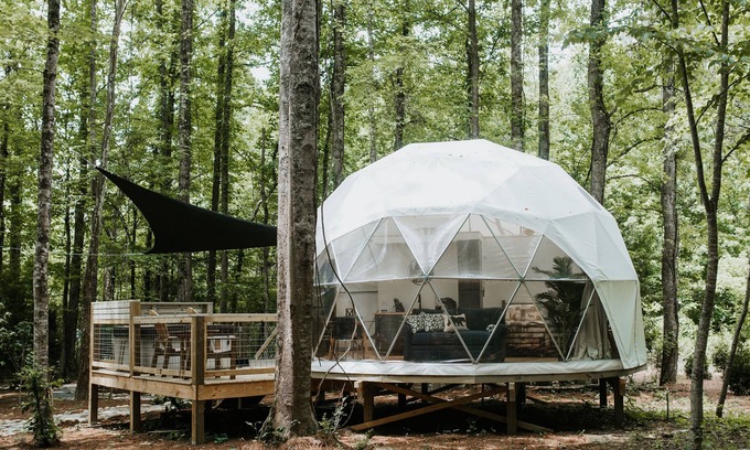 Pittman Center Cottage | Glamping Dome in Gatlinburg w/hot tub
