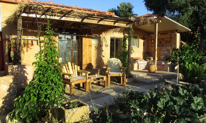 Pylos-Nestoras Cottage | Goatshed, a Romantic Cottage .Sleeps 3.(2 Ideal)Walk to long sandy beach.