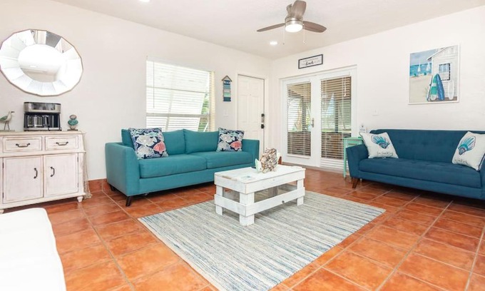 Lantana House | Gorgeous Beach Themed Vacation Home Minutes From The Ocean