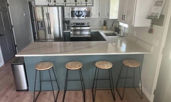 Horicon House | Gorgeous Lakefront Retreat with Waterside Bar Area