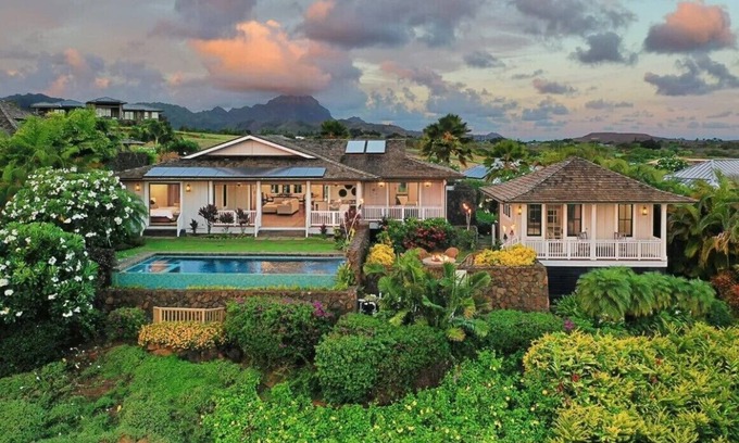 Poipu House | Gorgeous Poipu Villa with Pool & Spa + Ocean Views