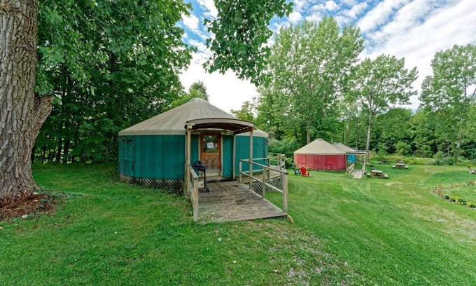 South Hartford RV Rental | Gorgeous Yurt for Family Getaways in Upstate New York