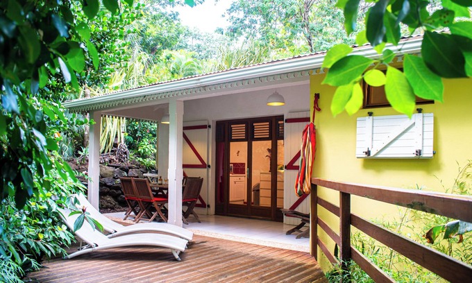 Deshaies House | Grand Charme Bungalow . A/C Charming Bungalow