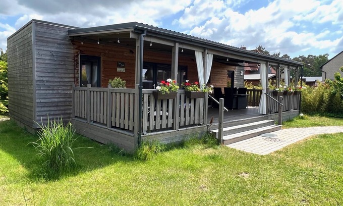 Region Hannover District House | Great vacation home Rybak with box spring beds and large covered terrace