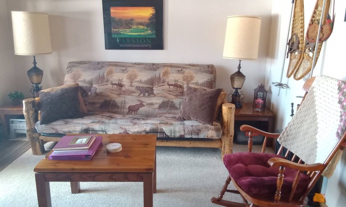 Mancelona Condo | Great Value - Golf Course & Ski Condo- Awesome Mountain View Location