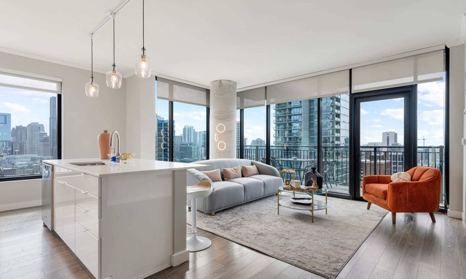 Rush and Division Apartment | Group Hub: 3 Designer 2BR, Steps to Mag Mile