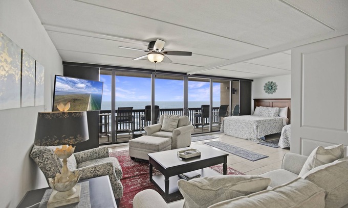 Port Aransas Condo | Gulf Shores #603: Gorgeous Top Floor Beachfront View from Complete Remodel 2 Bedroom 2 Bathroom