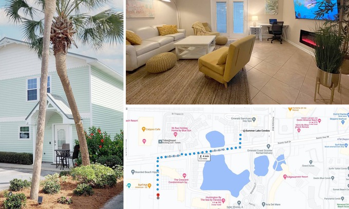 Miramar Beach House | Half-duplex 4 min walk from the beach · Free Cruise Tix · Pool · Pets welcome!