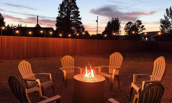 Overgaard Cabin | Happy Pines Hideaway | Fenced Yard~Fire Pit~Bunks