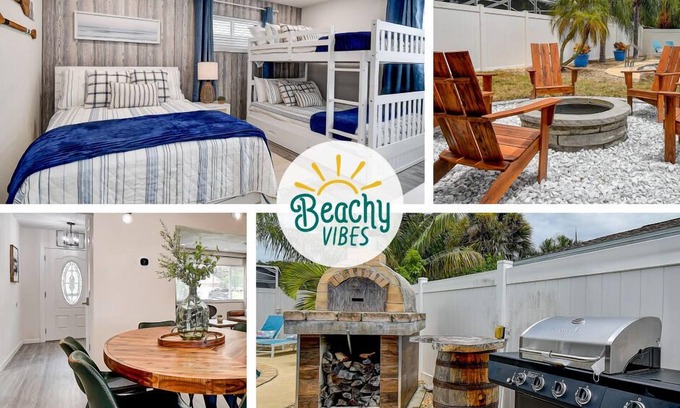 Seminole Villa | Heated Pool Home w Lanai Firepit - 6 Min 2 Beach