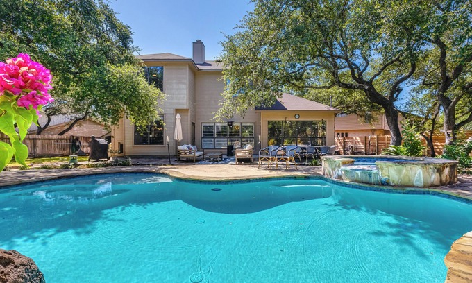 Woods of Shavano House | Heated Pool, Hot Tub, Gym, Fenced Outdoor Hangout, Blackstone and Traeger Grills