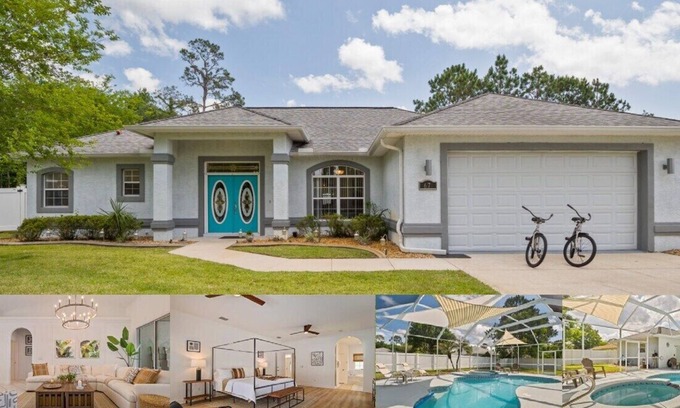 Palm Coast House | Heated Pool Oasis in Palm Coast