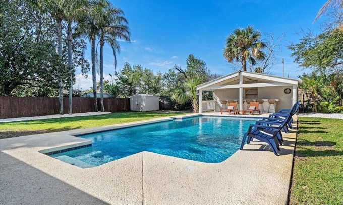 Jacksonville Beach House | Heated Pool w Tiki Bar, Game Room, 3 Blks to Beach