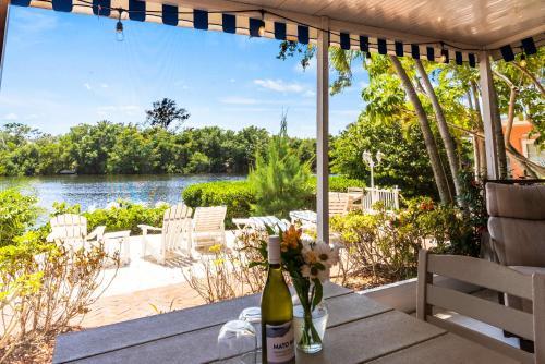 Siesta Key House | Heron Lagoon, dock, pool, the Poolside Complex at Siesta Key Bungalows