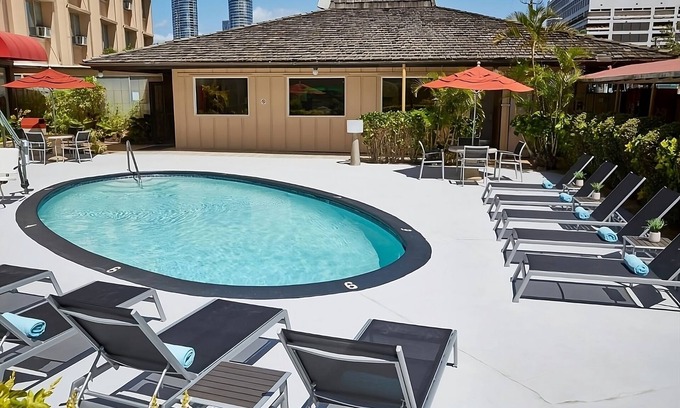 Ala Moana Hotel | High Floor City View King, Elevated Pool Views, Tranquil Koi Gardens