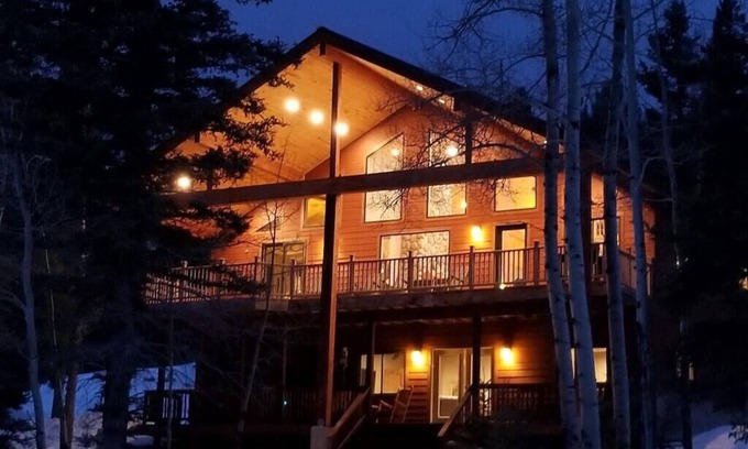Angel Fire House | High speed internet, Views,Hot Tub, Firept, Gamerm, AF trails right behind house