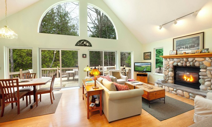 Maple City House | Hiking to Good Harbor Beach. 20 acre paradise.