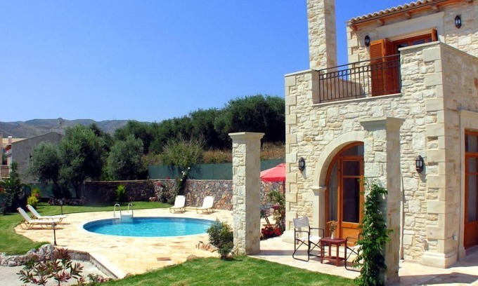 Agia Triada Villa | Hill Top House with Pool & Scenic Views
