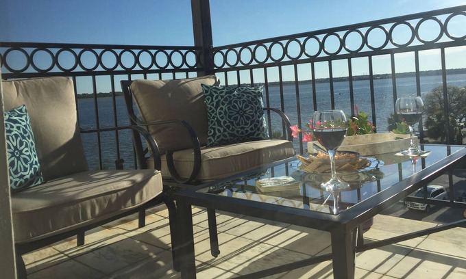 South of Broad Condo | Historic Charleston – South of Broad with Gorgeous Water and Sunset Views