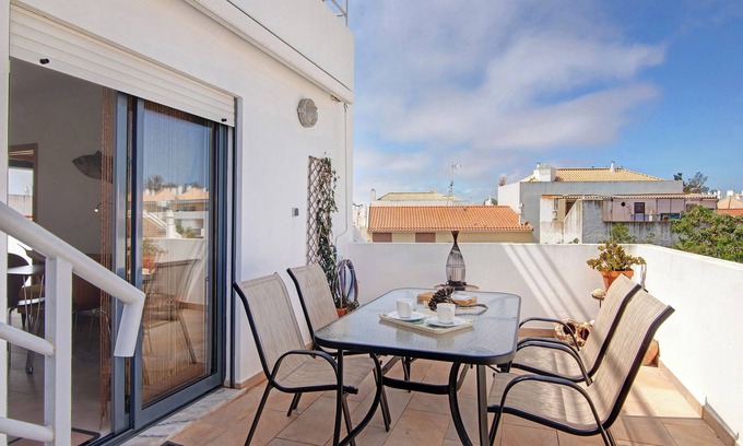 Cabanas Apartment | Holiday Apartment "Cabanas Riverside 137" with Sea View, Balcony & Private Terrace