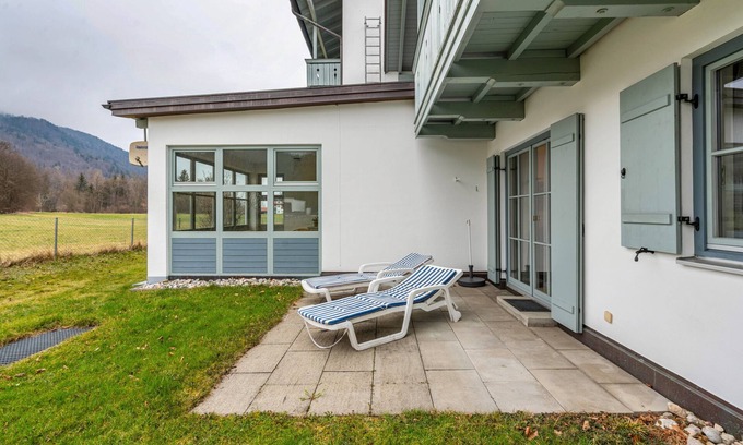Oberaudorf Apartment | Holiday Apartment 'Brünnstein-Zimmer 11' with Pool, Shared Garden and Sauna