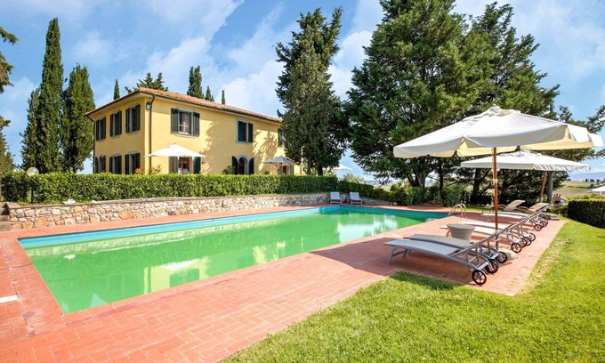 Lajatico Apartment | Holiday Home in Orciatico with Pool & Views
