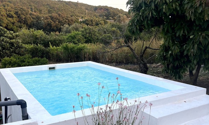 Santiago do Cacem House | Holiday Home 'Casa Lobata Da Maria' with Mountain View, Wi-Fi and Air Conditioning