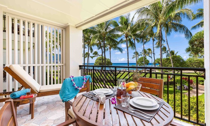 Kahuku Condo | Holiday Sale! Turtle Bay Villas 205 by Gather: Beachfront w/Pool/Spa/Lanai