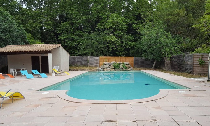 Saint-Pierre-des-Champs House | Homerez - Big house for 9 ppl. with shared pool and terrace at Lagrasse
