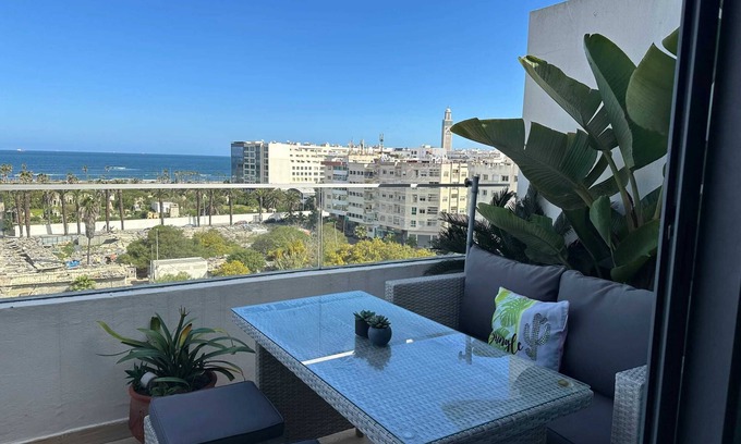 RACINE EXTENSION Apartment | Homerez - Elegant Apartment Sea View - Casablanca