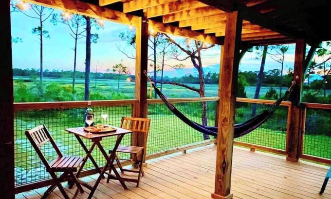 Carrabelle House | Hooked on Bayou? Waterfront! Kayaks, Fishing, Dock, Overlooking Bayou & Gulf!
