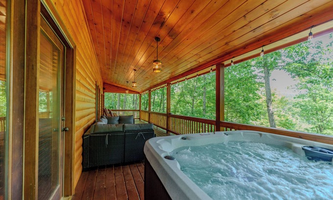 Blue Ridge Cabin | Hot Tub & Fire Pit: Secluded Blue Ridge Cabin!