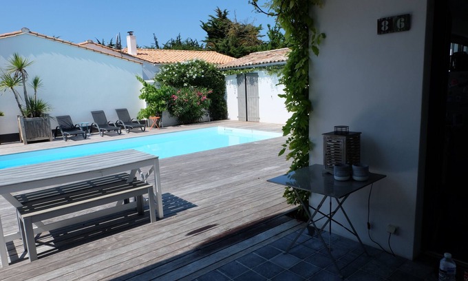 Saint-Clement-des-Baleines House | HOUSE 4 BEDROOMS, 4 shower rooms, swimming pool, wifi, ping pong, 400m from the beach