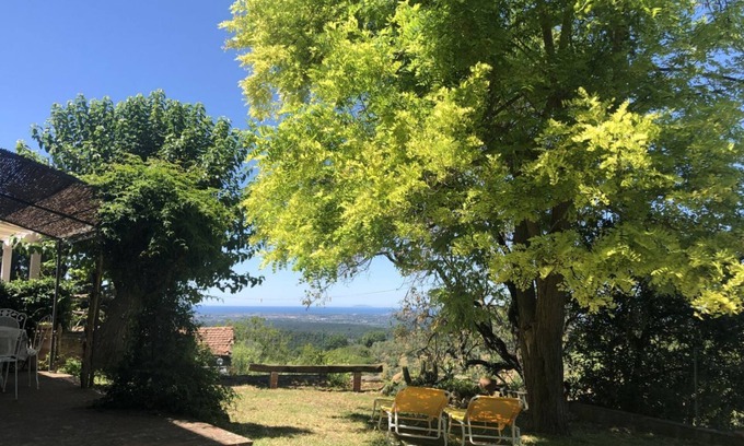 Guardistallo Apartment | Hous Malerin with sea view, fenced garden - by ToscanaTour