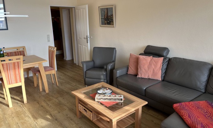 Wyk auf Foehr Apartment | House Oland Apartment 06, Living with sea view
