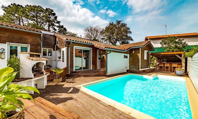 Labenne Villa | HOUSE WITH OUTDOOR BAR AND SWIMMING POOL IN THE HEART OF THE LANDES COUNTRYSIDE NEAR THE OCEAN