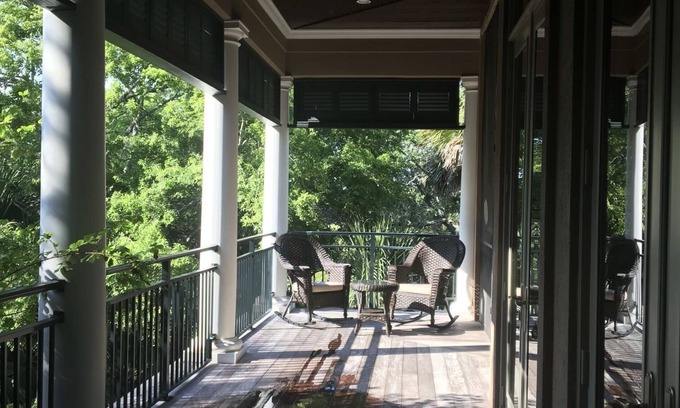 Vanderhorst Plantation House | Huge home w/pool, hot tub, outdoor bar, 2 min to beach.