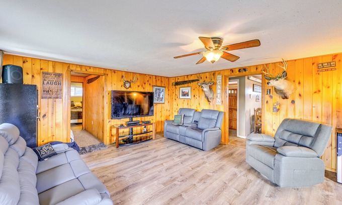 Encampment House | Hunt, Fish & Hike: Home w/Deck in Encampment