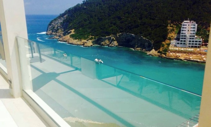 Santa Eulalia del Rio Apartment | Ibiza Beach penthouse studio breathtaking seaviews 8mn walkto Beach