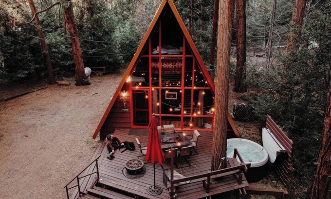 Idyllwild Cabin | Idyllcreek A-Frame - Hot Tub, Firepit, Seen in Sunset Mag & Neiman Marcus Holiday Book!