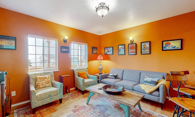 Shelter Cove House | Inviting, dog-friendly home with private hot tub, ocean view, firepit & deck