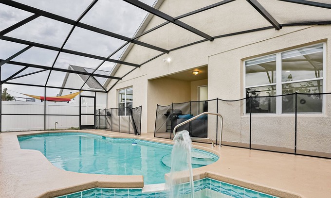 Sunset Ridge House | Inviting home near Disney with private pool, patio, gas grill & game area
