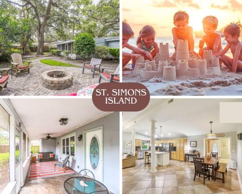 Saint Simons Heights House | Island Getaway | Fire Pit Patio | 5 mins to Beach