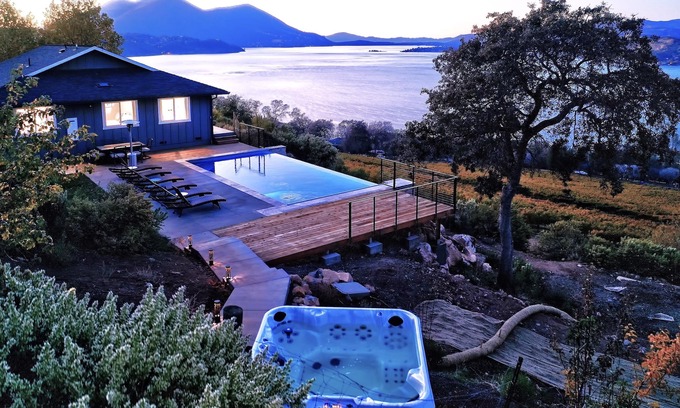 Clear Lake House | Jago Bay Vineyards-Vineyard setting with 180* Panoramic Lake Views!