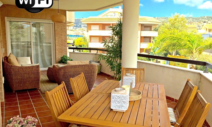 Javea Apartment | JAVEA - 3 Bedroom Brand New Apartment – Pool, WI-FI 20MB ADSL, gravel beach 400m