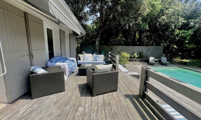 Maubuisson Villa | Jolie villa avec piscine et Wifi donnant sur un vaste jardin - 467088
