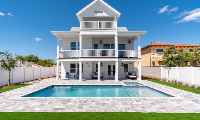 Butler Beach House | "Just Beachy" ~ Luxurious Beach Home w/Pool/Spa!